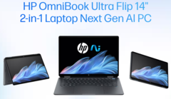 L&#039;OmniBook Ultra Flip di HP è alimentato dalla linea di CPU Lunar Lake di Intel (fonte: HP)