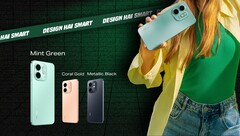 Infinix Smart 9 HD è disponibile nei colori Coral Gold, Metallic Black, Neo Titanium e Mint Green (fonte: Infinix)