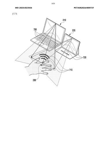 Immagine del brevetto, connessione Samsung Ring (Fonte: Patentscope)