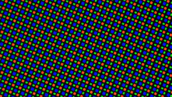 L'array di sub-pixel del pannello anteriore