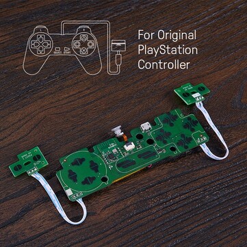 Il Mod Kit PCB si inserisce nel telaio del controller PlayStation originale. (Fonte immagine: 8BitDo)