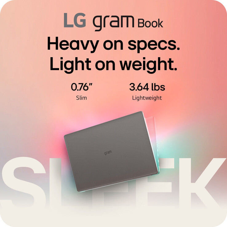 L'LG Gram Book pesa 1,7 kg (3,64 libbre) (Fonte: LG)