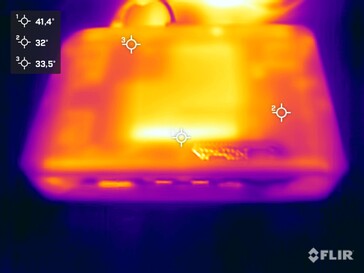 Asus ROG NUC in modalità idle (lato superiore)