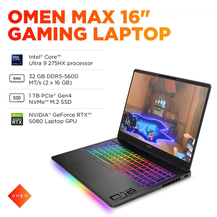 Specifiche di HP Omen 16 Max (fonte immagine: @MysteryLupin su X)