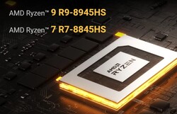 AMD Ryzen 9 8945HS o AMD Ryzen 7 8845HS (Fonte: Geekom)