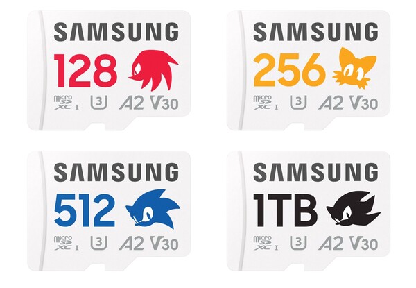 Le schede microSD PRO Plus di Sonic the Hedgehog sono ribattezzate schede microSD PRO Plus. (Fonte immagine: Samsung)