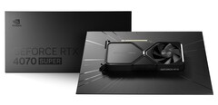 La Nvidia GeForce RTX 4070 Super Founders Edition si presenta con una nuova finitura opaca. (Fonte immagine: Nvidia)