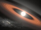 Un rendering di una nana bianca che oscilla con il suo sistema planetario (Fonte: NASA)