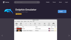 La build comunitaria dell&#039;emulatore Dolphin (Fonte: Flathub)