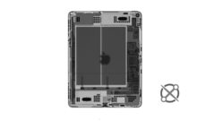 Una radiografia dell&#039;iPad Air. (Fonte: Creative Electron via iFixit)