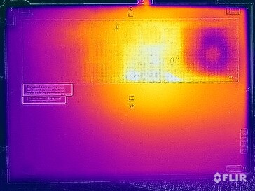 Test di sollecitazione delle temperature di superficie (in basso)