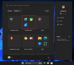 Categorizzazione automatica delle app nel menu Start di Windows 11 (Fonte: Windows Latest)