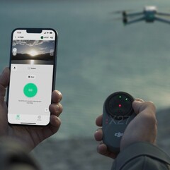 DJI farà debuttare il suo nuovo beacon di tracciamento insieme all&#039;Air 3S la prossima settimana. (Fonte immagine: @JasperEllens)