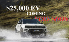 L&#039;imminente EV di Jeep potrebbe essere molto simile all&#039;Avenger EV attualmente venduto in Europa, ma Jeep potrebbe dover aumentare l&#039;autonomia perché abbia senso per gli automobilisti statunitensi. (Fonte: Jeep - modificato)