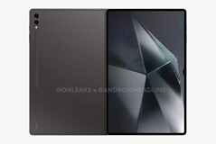 Samsung Galaxy Tab S10 Ultra render 3 (Fonte immagine: @Onleaks x @AndroidHeadline)