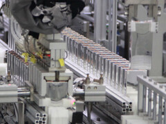 Una vista della linea di produzione del produttore di batterie. (Immagine: Gotion)