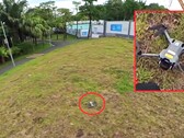 Scoperto per caso in un parco da un ciclista: il DJI Mini 5 Pro, il cui lancio è previsto per agosto. (Fonte: Mauro Tandoi, a cura di)