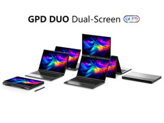 Sembra che il GPD Duo racchiuda un sacco di hardware in un fattore di forma relativamente piccolo. (Fonte: GPD)