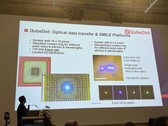 Qubedot riferisce sulla trasmissione sperimentale di dati tramite MicroLED. (Fonte: Andreas Sebayang/Notebookcheck.com)
