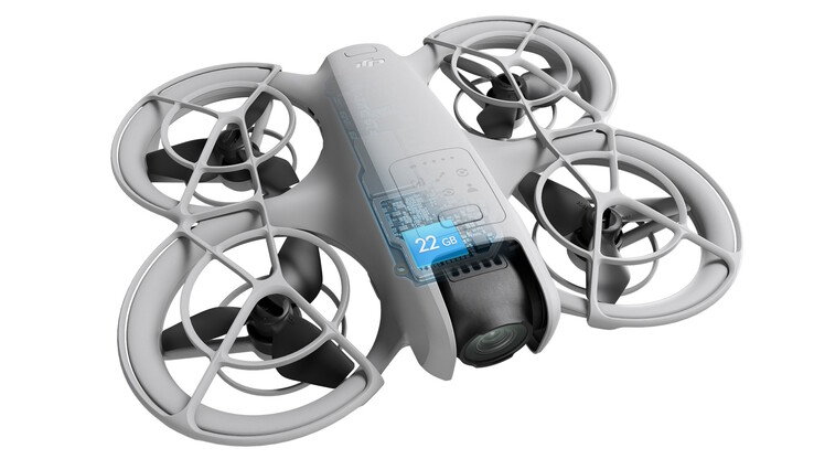 22 GB di memoria interna (fonte: DJI)