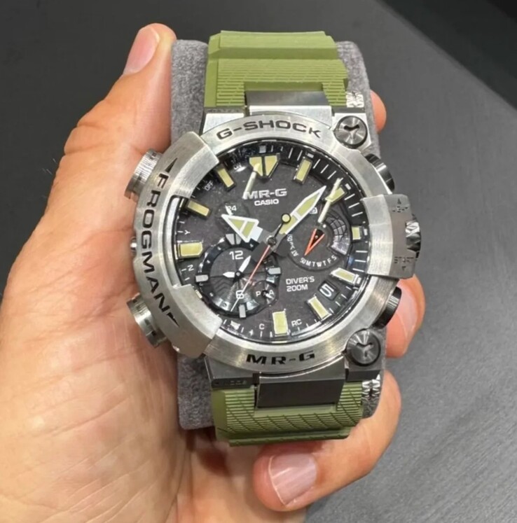 Immagine trapelata del prossimo orologio subacqueo G-Shock MRG-BF1000RG. (Fonte: Grande Mondo G-Shock)