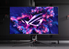 Il ROG Swift OLED PG32UCDM raggiunge un picco di 1.000 nit grazie al suo pannello QD-OLED. (Fonte: ASUS)