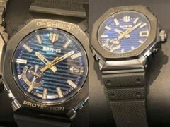 Le immagini trapelate indicano un quadrante blu scuro e un&#039;elegante cassa in titanio nero. (Fonte: Grande Mondo G-Shock) 