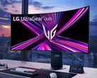 L'UltraGear OLED 45GX950A ha una curvatura di 800R. (Fonte: LG)