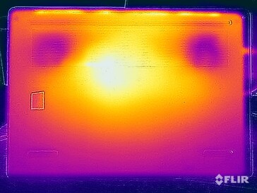 Test di sollecitazione delle temperature di superficie (in basso)