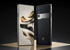 L&#039;edizione RedMagic 10 Pro+ x Golden Saga di Nubia presenta accenti placcati in oro sul pulsante di accensione, sul logo e sul marchio. (Fonte: IT Home)