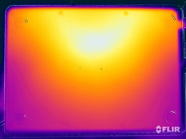 Test di sollecitazione delle temperature di superficie (in basso)