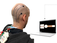 I ricercatori sviluppano un metodo per stampare in 3D i tatuaggi EEG sulle teste per controllare a distanza i dispositivi elettronici. (Fonte: Vasconcelos et al. in Cell Biomaterials)