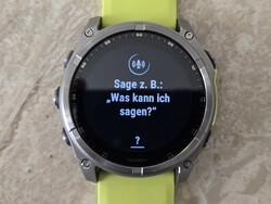 Assistente vocale dello smartwatch Garmin Fenix 8 (Fonte: Marcus Herbrich)