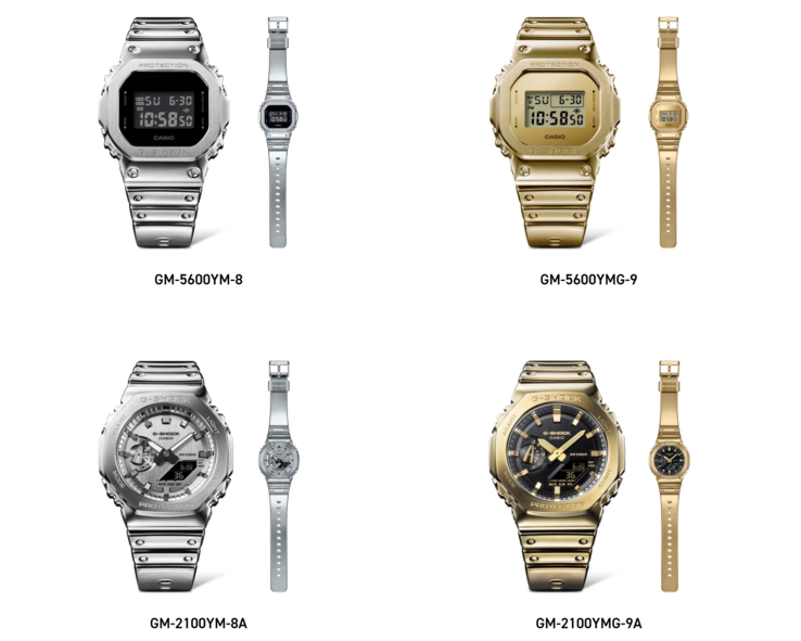 Gli orologi Casio Fine Metallic stanno per essere lanciati nel Regno Unito. (Fonte: Casio)