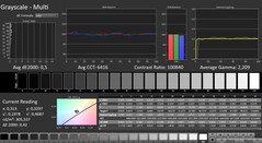 CalMAN: scala di grigi (calibrata)