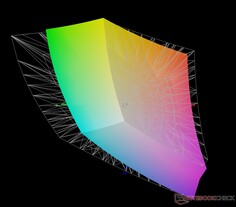 rispetto ad Adobe RGB: 76,5% di copertura