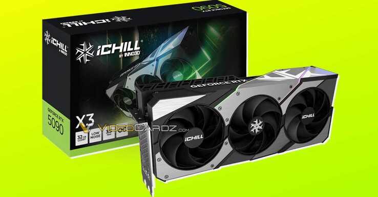 Scatola di vendita Inno3D Nvidia GeForce RTX 5090 (fonte: Videocardz)