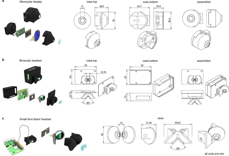 MouseGoggles è una cuffia VR stampata in 3D per topi che esegue il motore di gioco Godot su un Raspberry Pi 4. (Fonte immagine: M. Isaacson et al. via Nature Methods)