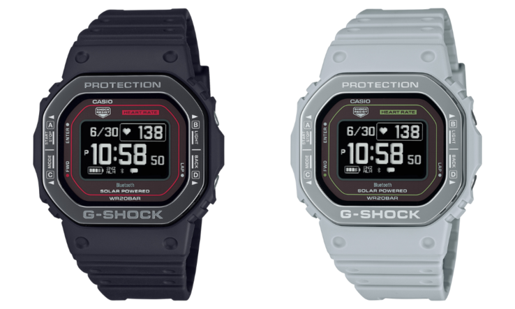 Gli orologi Casio DWH5600MB1A4 (a sinistra) e DWH5600MB8A9 (a destra). (Fonte immagine: Casio)(Fonte immagine: Casio)