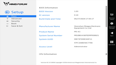 UEFI del Minisforum MS-A1