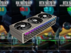 FSR 4 funziona solo sulle GPU RDNA 4, come la RX 9070 XT qui raffigurata. (Fonte dell&#039;immagine: Sapphire, Digital Foundry, modificata)