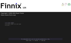 Schermata di avvio di Finnix 126 live Linux (Fonte: Finnix Blog) 