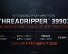Le specifiche del Ryzen Threadripper 3990XLe specifiche del Ryzen Threadripper 3990X