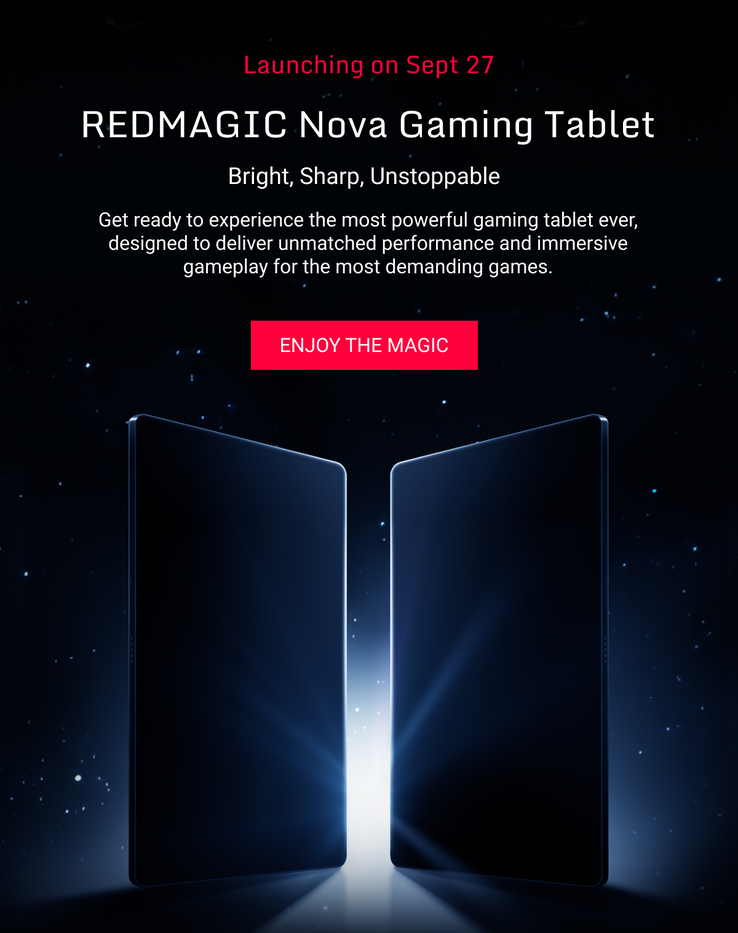 RedMagic accenna al lancio di un tablet da primato. (Fonte: RedMagic)