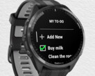 L'applicazione Garmin ComingUp può essere utilizzata per gestire le liste di cose da fare sul suo smartwatch. (Fonte: Garmin)