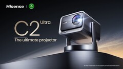 Il proiettore Hisense C2 Ultra 4K Laser. (Fonte: PR Newswire)