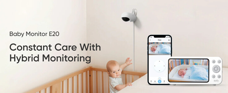 Il Baby Monitor E20 di eufy. (Fonte: Eufy)