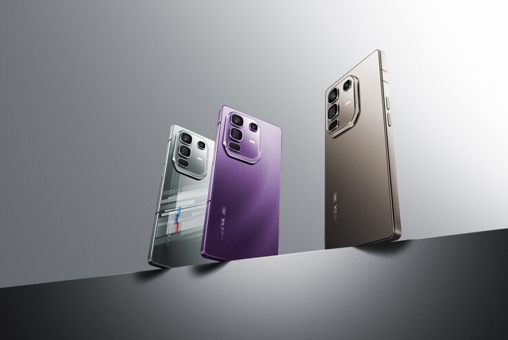 Infinix Note 50 Pro+ 5G sarà disponibile nei colori Titanium Grey, Enchanted Purple e Racing Edition (fonte: Infinix)