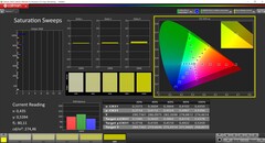 Spazzate di saturazione CalMAN calibrate