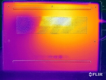 Test di sollecitazione delle temperature di superficie (in basso)